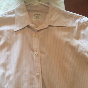 Brooks Brothers purple striped blouse
